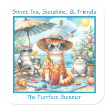 Sweet Tea Sunshine Friends Purrfect Summer Cats 