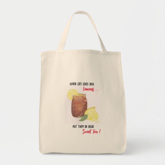 Sweet Tea Tote Bag (Front)