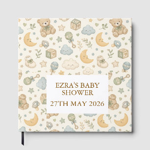 Sweet Teddy Bear Baby Shower Guest Book   Gender N