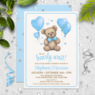 Sweet Teddy Bear Baby Shower Invitation