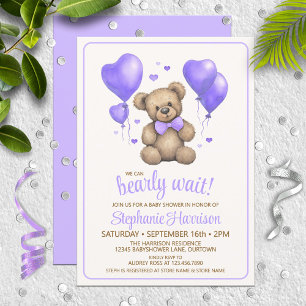 Sweet Teddy Bear Baby Shower Invitation
