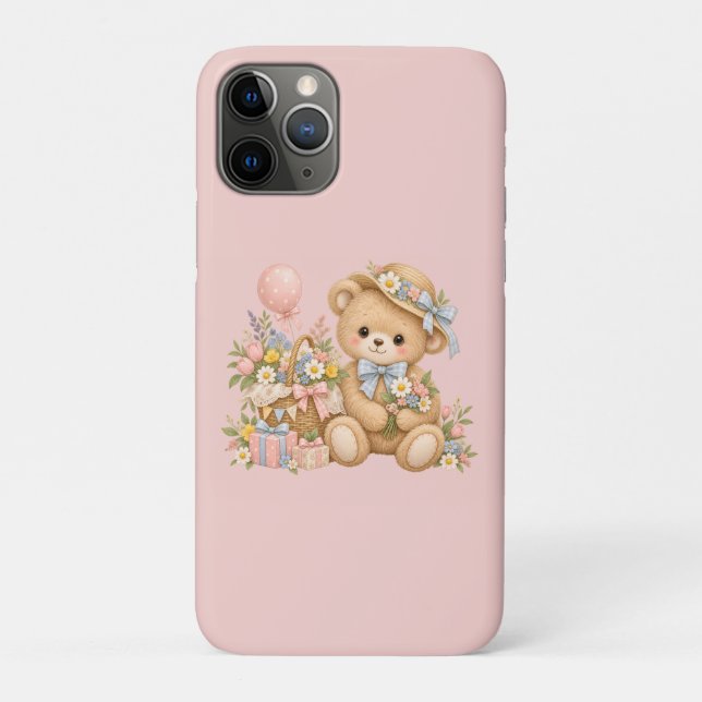 Sweet Teddy Bear Party Design Case-Mate iPhone Case (Back)