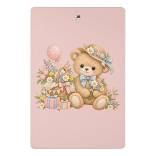 Sweet Teddy Bear Party Design Mini Clipboard
