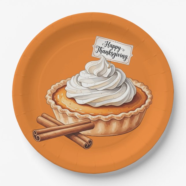 Sweet Thanks Thanksgiving Paper Plate (Front)