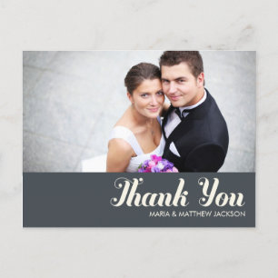 SWEET THANKS    WEDDING POSTCARD