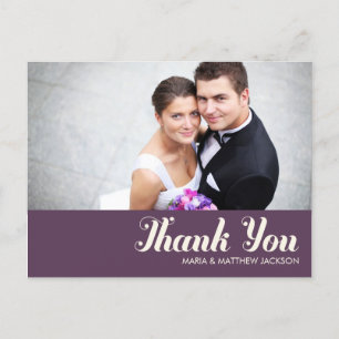 SWEET THANKS WEDDING POSTCARD