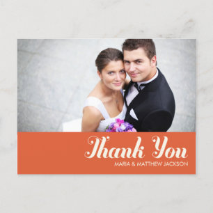 SWEET THANKS WEDDING POSTCARD