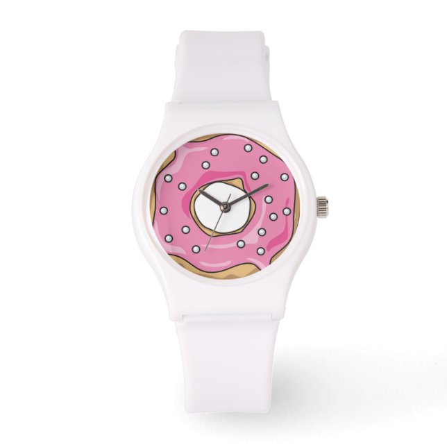 Sweet Time Pink Doughnut Watch (Front)