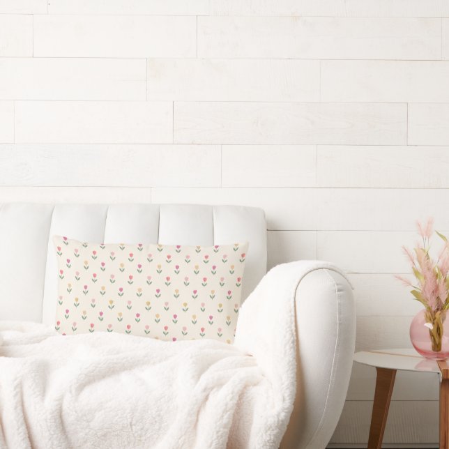 Sweet Tiny Tulips Lumbar Cushion (Couch)
