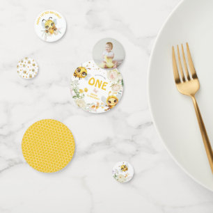 Sweet to Bee ONE Bumble Bee 1st Birthday Party Confetti