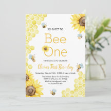 Sweet To Bee One First Bee Day Birthday Party