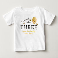 Sweet To Bee Three Third Birthday Bees Honeycomb