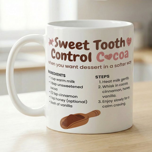 Sweet Tooth Cocoa, Simple Recipe Guide Coffee Mug (Creator Uploaded)