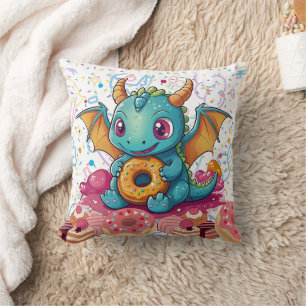 Sweet Tooth Dragon big print Cushion