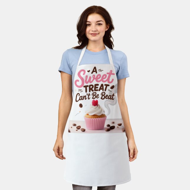 Sweet Treat Cupcake Baker Apron (Worn)