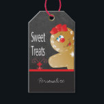 Sweet Treat Gingerbread Gift Tags<br><div class="desc">Gift Tags. Personalise or use a silver or white marker. 100% Customisable. If you need further customisation, please click the "Customise it" button and use our design tool to resize, rotate, change colours, add text and more. Made with high resolution vector and/or digital graphics for a professional print. NOTE: (THIS...</div>