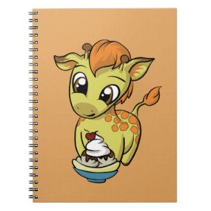 Sweet Treat! Giraffe Spiral Notebook