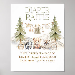 Sweet Treat Woodland Adventure Boy Baby Shower Poster