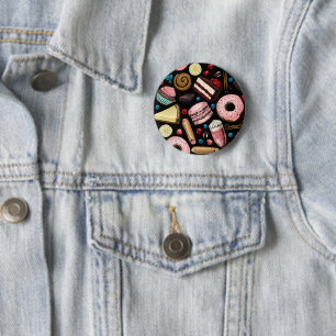 Sweet treats 6 cm round badge