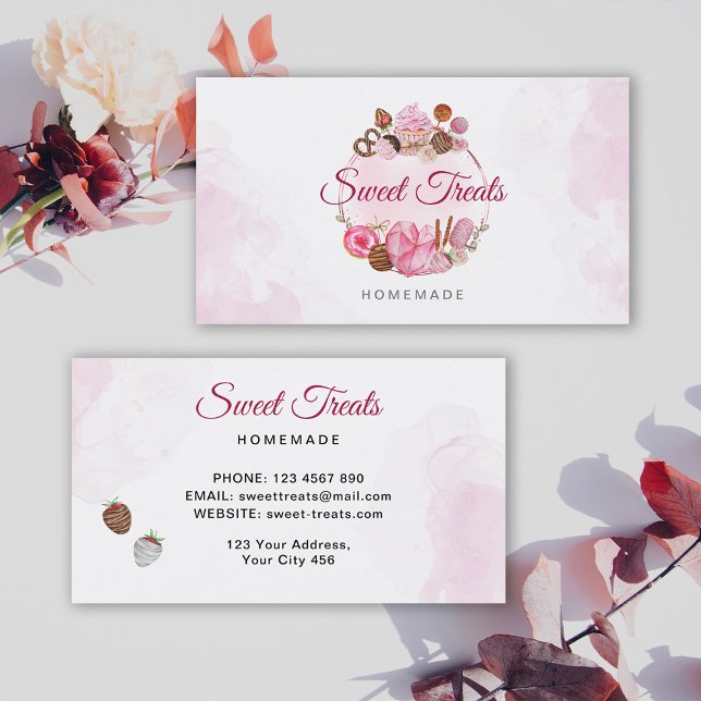 Sweet Treats Bakery  Business Card (Creator Uploaded)