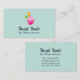 Sweet Treats Bakery Mint Green Business Card