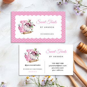 Sweet Treats Bakery Pink Business Card