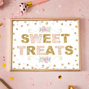 Sweet Treats Birthday Party Dessert Table Sign