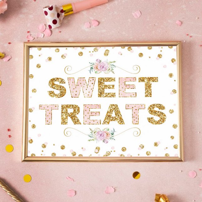 Sweet Treats Birthday Party Dessert Table Sign (Creator Uploaded)