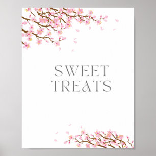Sweet Treats Cherry Blossom Sign for Bridal Shower