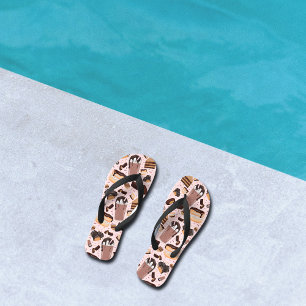 Sweet Treats Chocolate Doughnut Mocha Peanut Butte Jandals