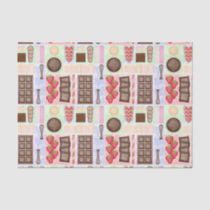 Sweet Treats Chocolate Fondue Dessert Marshmallow Tissue Paper