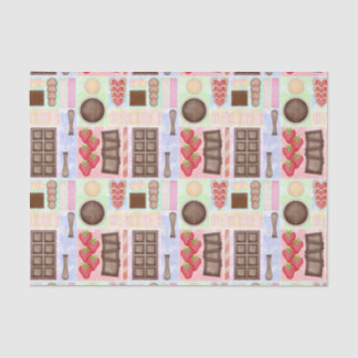 Sweet Treats Chocolate Fondue Dessert Marshmallow Tissue Paper