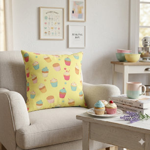 Sweet Treats Cupcake Throw Pillow