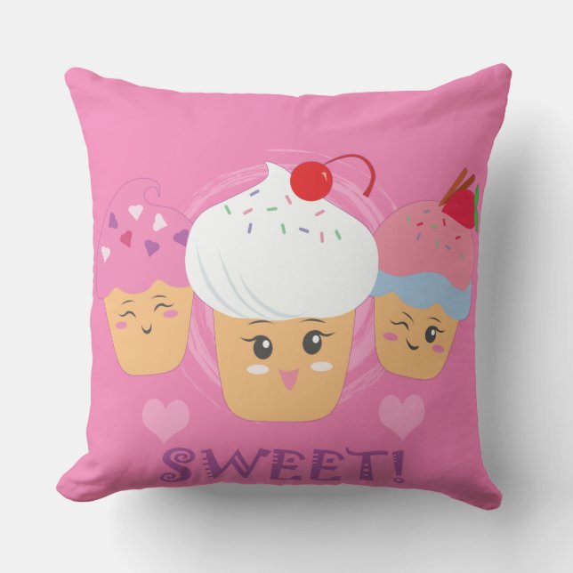 Sweet Treats - Cupcakes! Cushion (Front)