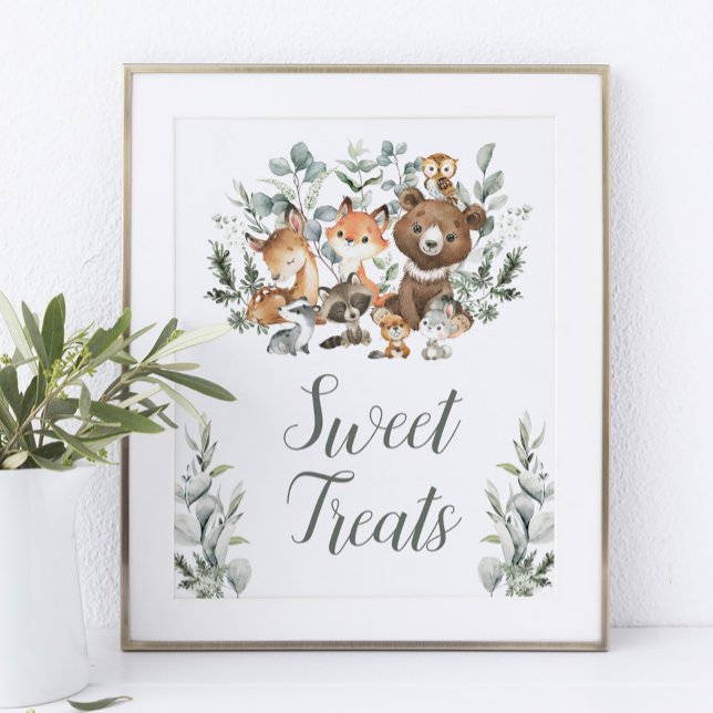 Sweet Treats Eucalyptus Woodland Baby Animals Poster (Creator Uploaded)