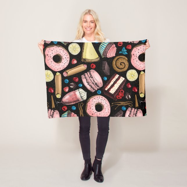 Sweet treats  fleece blanket (In Situ)