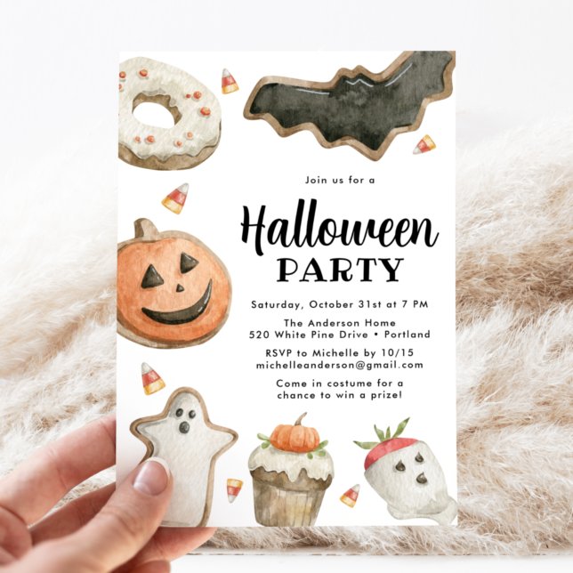 Sweet Treats Halloween Party Invitation (Creator Uploaded)