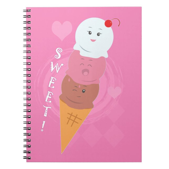 Sweet Treats - Ice Cream Cone! Notebook (Front)