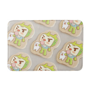Sweet Treats: Iron T & Smiling Bichon Iced Cookies Bath Mat
