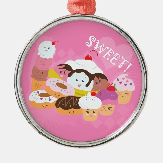 Sweet Treats Metal Tree Decoration (Front)