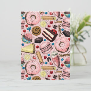 Sweet treats on pink