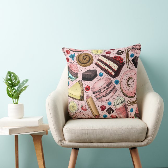 Sweet treats on pink cushion (Chair)