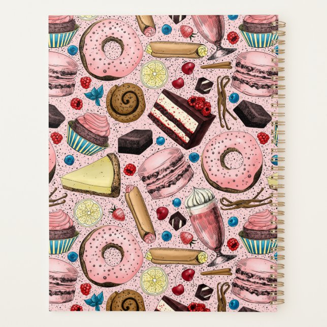 Sweet treats on pink planner (Back)