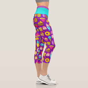 Sweet Treats Pop Fashion Capris Leggings