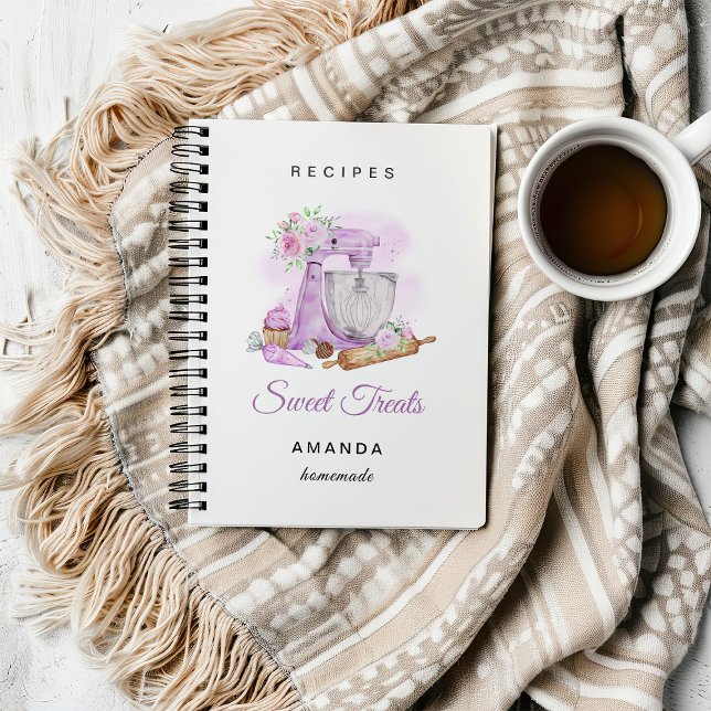Sweet Treats Purple Bakery Recipes Notebook (Creator Uploaded)