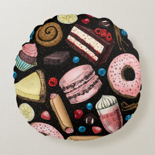 Sweet treats  round cushion