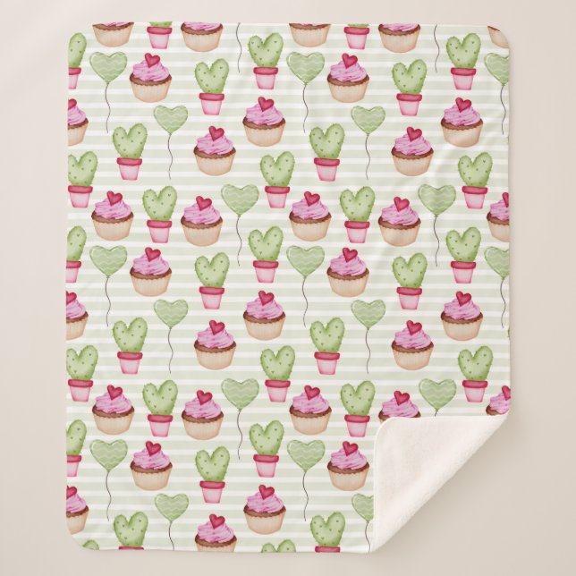 Sweet Treats Sherpa Blanket (Front)