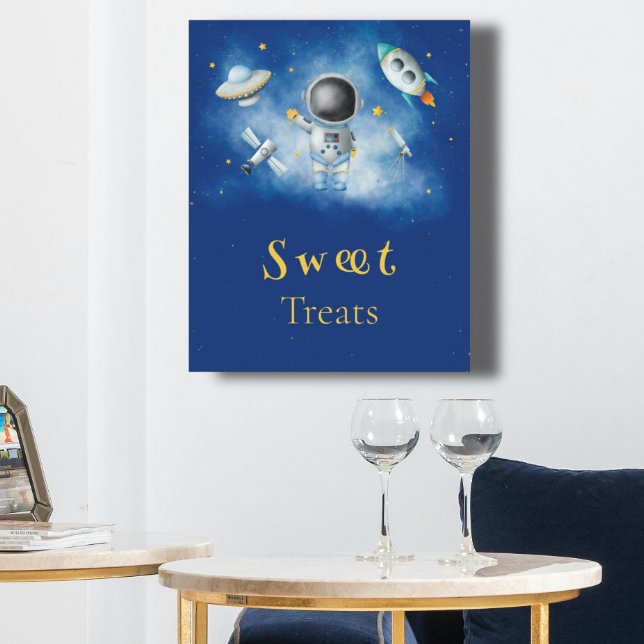Sweet Treats Space Astronaut Boy rockets stars Pos Poster (Creator Uploaded)
