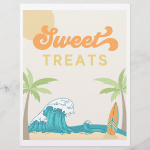 Sweet Treats Surf Party Sign Surf Signs
