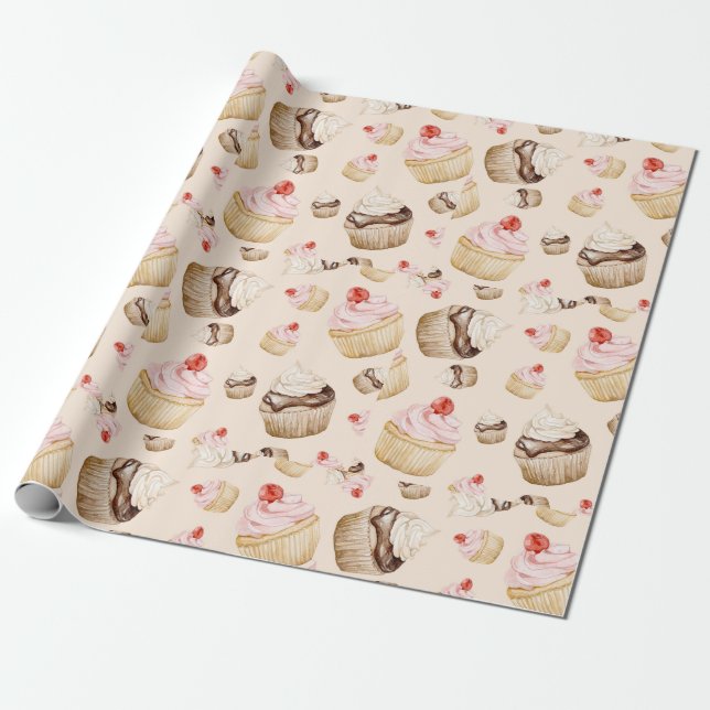 Sweet Treats Wrapping Paper (Unrolled)